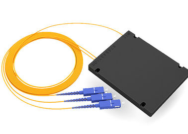 Breiter Wellenlängen-Faser-Optikteiler 1x2 ABS kastenähnlicher PLC mit Sc-/PC-Verbindungsstück