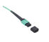 Blaue Farbe MPO - MPO-LWL - Kabel-Verbindungskabel PVC aus optischen Fasern/LSZH in mehreren Betriebsarten